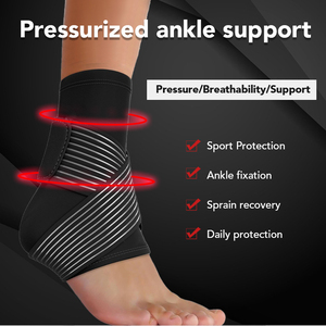 Vendaje de soporte de <span class=keywords><strong>tobillo</strong></span> Elástico Transpirable Recuperación de lesiones Dolor articular Vendajes de compresión <span class=keywords><strong>Tobillo</strong></span> Manga Brace - Product Image 2
