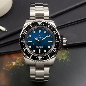 Montre de plongée automatique Cronos L6009 en acier inoxydable, résistance à l'eau 2000 mètres, plongeur professionnel NH35 - Product Image 3