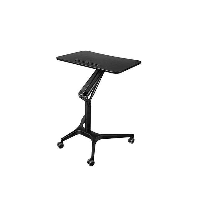 Rolling Mobile Standing Desk Side Computer Desk Home Office Adjustable Standing Work Table Movable Office Desk Height Adjustme