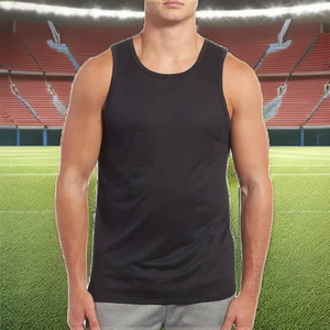 Chaleco Deportivo de Verano para Hombre, 100% Algodón, Tejido Transpirable Icesilk, Personalizable con Logotipo, Sin Mangas, Venta al Por Mayor de Fábrica - Product Image 2