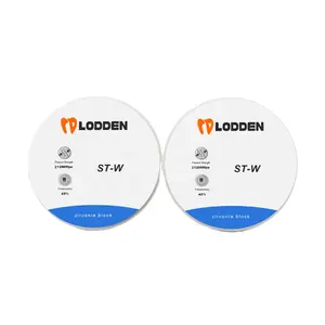 Lodden ST 98*10 مللي متر مختبر عيادة كاد كام السيراميك متعدد الطبقات preshaded 3d سعر تاج الأسنان لوحة القرص فارغة الأسنان كتلة أكسيد زركونيوم