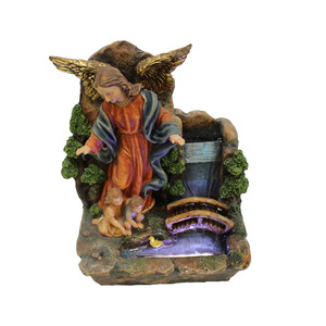 <span class=keywords><strong>Fontaine</strong></span> d'intérieur personnalisée en polyrésine, <span class=keywords><strong>fontaine</strong></span> religieuse catholique en résine, crèche de la Vierge <span class=keywords><strong>Marie</strong></span> avec lumières LED - Product Image 3