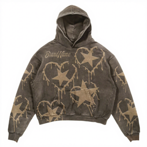 Sudaderas Unisex de Talla Grande para Hombre, con Logotipo Personalizado, de Alta Calidad, Corte Regular, Tejido de Felpa, Tie-Dye, Invierno, Casual, Resistente al Viento - Product Image 1