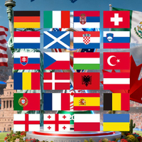Drapeaux nationaux de tous les pays, imprimés sur mesure par le fabricant, 3x5 pieds, pour les agences de voyage, les événements sportifs, les activités de plein air