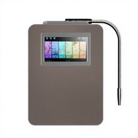 Ioniseur d'eau alcaline électrique Kangen Factory avec plaques en titane et platine, purificateur d'eau domestique à 8 pièces monté sur robinet
