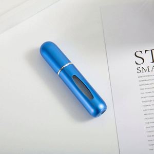 <b>Mini</b> 5Ml Aluminum Glass Atomizer Empty Travel <b>Spray</b> Refillable Fine Mist <b>Spray</b> <b>Bottle</b> Custom Color Custom Logo Essential Oils - Product Image 4