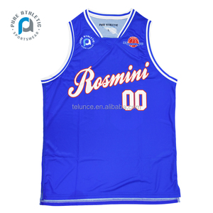 PURE Vente en gros Conception classique Collège Séchage rapide Formation Débardeur Sublimation Personnalisé Jersey Basketball Singlet Chemises Porter - Product Image 3