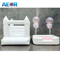 Château gonflable super mini mignon pour bébé, équipement de jeu souple, château gonflable blanc à vendre