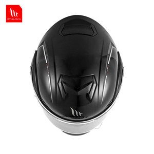 Casque modulaire unisexe toutes saisons MTHELMETS FF CE/ABS à dégagement rapide pour la course et le cruiser, homologué ECE, design uni noir - Product Image 5