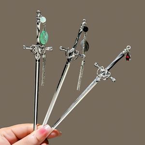 Horquilla Elegante Estilo Chino con Borlas, Accesorios para el Cabello para Mujer, Horquilla Metálica con Perlas y Borlas, Pinza para el Cabello - Product Image 3