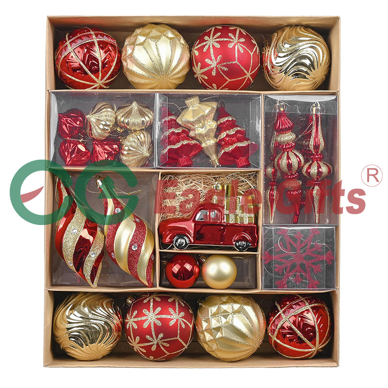 EAGLEGIFTS 60 Pcs Luxury Gold Red