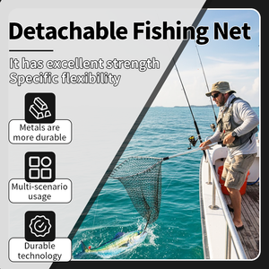 Cực lớn Kính thiên văn hạ cánh <span class=keywords><strong>Net</strong></span> tam giác gấp Lưới Đánh Cá Kính thiên văn hợp kim nhôm dài cực câu cá hạ cánh <span class=keywords><strong>Net</strong></span> - Product Image 2