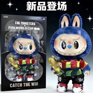 100% Authentique Popmart <span class=keywords><strong>the</strong></span> MONNNSSS.TER X <span class=keywords><strong>FF</strong></span>.IIF.F.AA F0ot.ball W0.rld C0.up Joint Plush Doll for Decoration labubu - Product Image 2