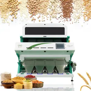 Optical grain color sorter supplier wheat/buckwheat/oats color sorter sorting machines with LED lights WIFI remote control