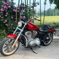 Motocicleta Sportster 883 Cruiser, Excelente Estado. Motor bicilíndrico en V de 883 cc refrigerado por aire, frenos de disco, totalmente funcional.