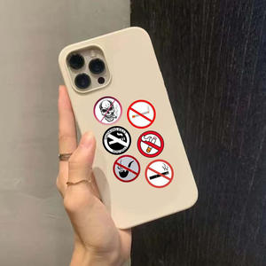 علامة مخصصة لا تدخين خالية من الصدأ 40 مل مغلفة شخصية علامة فينيل المرور للملصقات التعبئة والتغليف - Product Image 2