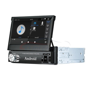 1 Din <strong>Car</strong> Radio Para Carro Autoradio 7'' Automatic Retractable Screen Mp5 Gps Wifi Bt Usb Fm - Product Image 1