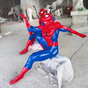 Escultura de Spider-Man de los Vengadores, FRP, Héroe de Película, <span class=keywords><strong>Hulk</strong></span>, Iron Man, Adornos, Escultura de Spider-Man de FRP - Product Image 2