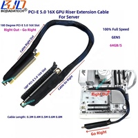 Câble d'extension de carte graphique PCI-E 5.0 16X vers X16 GEN5 0.4M 0.5M 0.6M 0.8M pour RTX5090 AMD9070XT A100 H100 Serveur IA