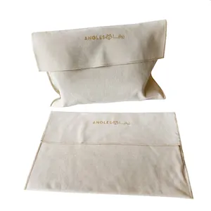 Factory Price Logo Flannel Envelope Wallet Dust Pouch Luxury Velvet Flap Bags For Handbag