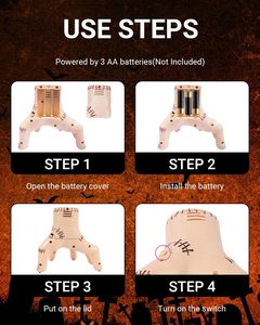 <span class=keywords><strong>Mano</strong></span> Electrónica EPT para Disfraz de <span class=keywords><strong>Addams</strong></span> Family, Juguete de Halloween con Música y Luces - Product Image 3
