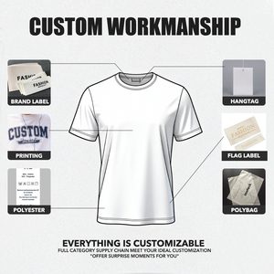 Vente en gros de <span class=keywords><strong>t</strong></span>-shirts décontractés pour hommes et femmes, de haute qualité, personnalisés, 100% coton, couleur unie, manches courtes, poids lourd - Product Image 5