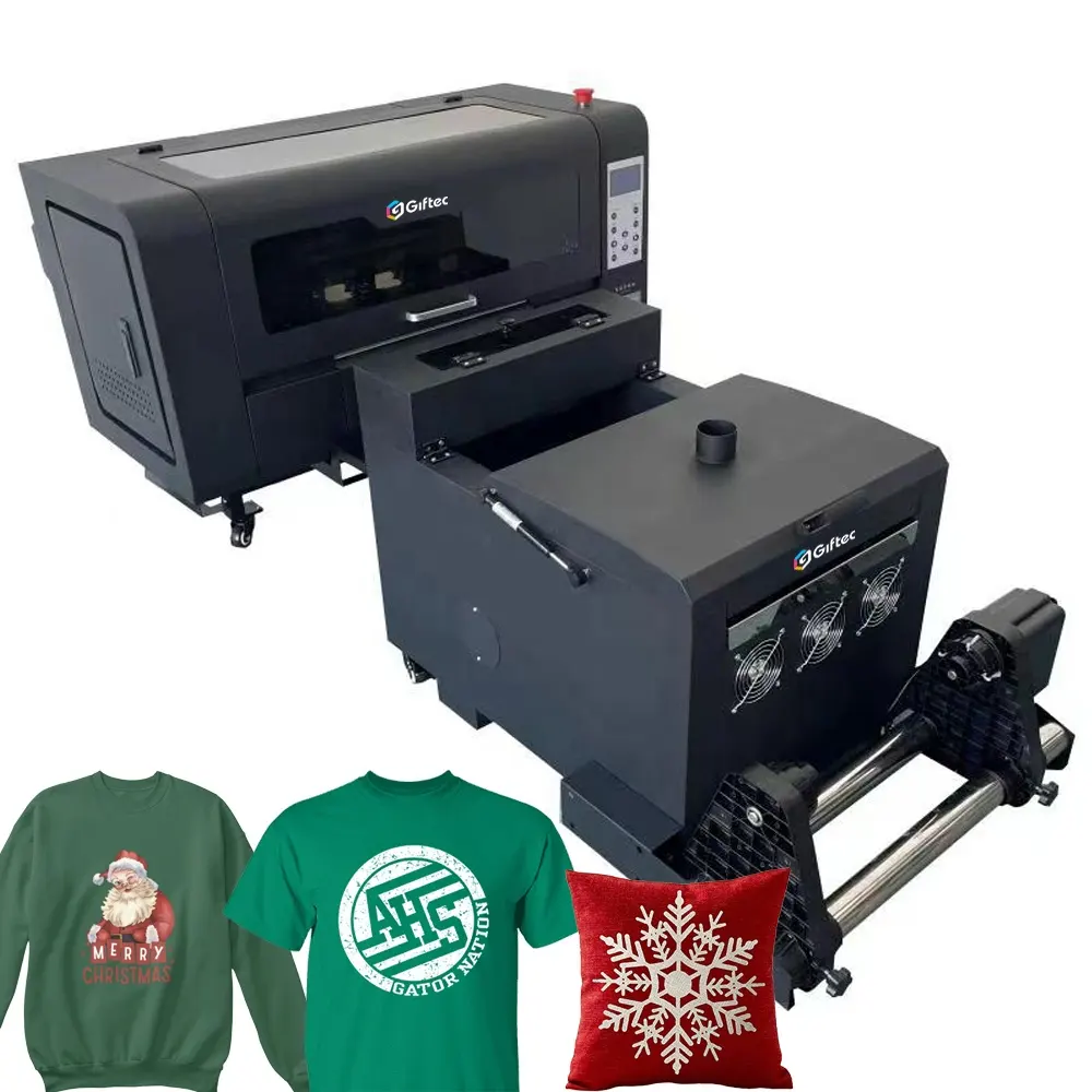 Giftec a3 dtf imprimante machine d'impression transfert dtf imprimante t-shirt machine d'impression textile tissu machine d'impression sur vêtements
