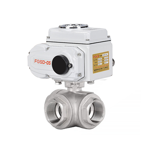 Válvula de bola de actuador eléctrico motorizado desviador de <span class=keywords><strong>3</strong></span> vías Puerto L/T DN25 DN50 24VDC 12VDC 110VAC 220VAC - Product Image 5
