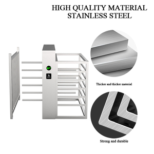 Kiểm soát truy cập an ninh tự động lối đi đơn công viên trẻ em hướng dẫn sử dụng cổng quay nửa chiều cao với hệ thống kiểm soát truy cập thẻ - Product Image 3