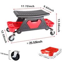 Kursi Mekanik Mobil 2 in 1 untuk Detailing Mobil, Kursi Kerja Mobile untuk Mekanik & Detailer dengan Baki Penyimpanan