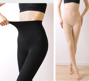 <span class=keywords><strong>Leggings</strong></span> <span class=keywords><strong>Invernali</strong></span> per Bambine in Tinta Unita, Foderati in Pile, Ispessiti, ad Asciugatura Rapida, Collant da Danza Effetto Gambe Nudo - Product Image 4