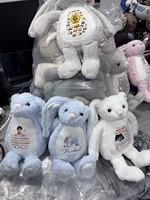 Cadeau de Pâques pour bébé : Lapin à longues oreilles en sublimation, jouet lapin à transfert thermique, cadeau de Pâques
