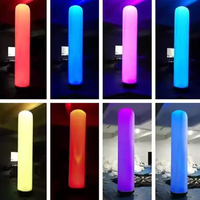 Colonne de tube gonflable personnalisée éclairage LED décoration de pilier de cône gonflable pour la publicité