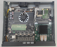 Rak server Proxmox OPNsense yang mendukung router N100 Intel i226V 2.5GbE 4 LAN, mini PC yang dapat diperluas dengan 4x NIC i350