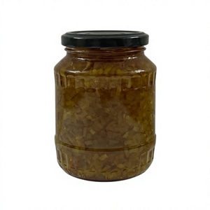 <b>Pickled</b> Chopped Gherkin Relish for Burgers & Hot Dogs | <b>Jar</b> Packed | OEM Private Label Available - Product Image 1