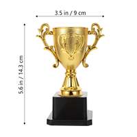 Vente en gros de trophée en résine couronne de sublimation trophée mondial en cristal d'or statue trophée en métal personnalisé