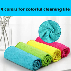マイクロファイバークリーニングクロス万能マイクロファイバータオルストリークフリーのクリーニングラグ - Product Image 5