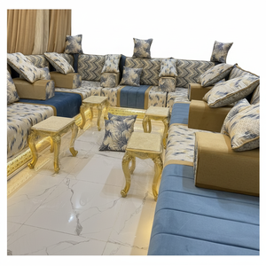 Sofá estilo Majlis árabe, diseño clásico, elegante conjunto para sala de estar, asientos de esquina de lujo, diseño que ahorra espacio - Product Image 2