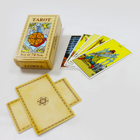 Vente en gros Europe et Amérique Classiques tTarot Impression personnalisée logo tarot cartes à jouer jeu de cartes avec guide