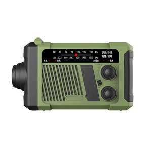 Portable Retro FM/AM/SW Radio with LED <b>Flashlight</b>, TF Card Player & <b>Rechargeable</b> Battery - Product Image 1