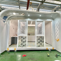 Capsule spatiale extérieure en structure acier de haute qualité pour attractions touristiques, hôtels de camping, design respirant, respectueux de l'environnement