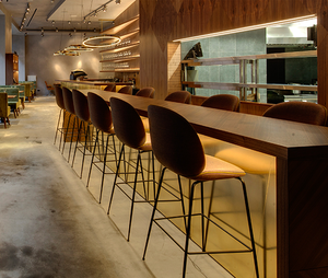 Sillas de Bar de comedor altas de diseño moderno, conjunto de muebles de restaurante de características suaves para uso escolar, hotel y al aire libre - Product Image 2