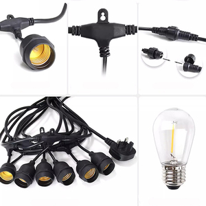 Guirnalda de Luces LED Edison E27 S14 para Exteriores, 10m, Plástico, Resistente al Agua IP65, Conectable, 3500K, Blanco Cálido - Product Image 6