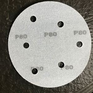 Disco de lijado con adhesivo, 5 pulgadas, 6 agujeros, azul, para lijadora orbital - Product Image 3