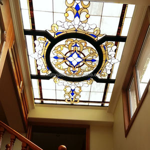 Panneau de plafond en verre teinté durable de style européen Tiffany, fourni par l'usine, pour salle à manger, salon, hôtel - Product Image 6