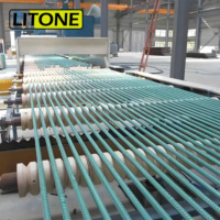 Ligne de production de revêtement en poudre entièrement automatique pour barres d'armature en fer LITONE, contrôle PLC, pulvérisation électrostatique, fours de cuisson/séchage CE