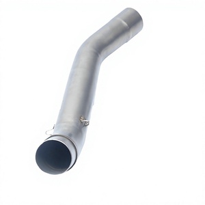 Tubo de Escape para Motocicleta Kawasaki Z750 Z800, Sección Media, Acero Inoxidable, Tubo Curvado de 10 cm de Diámetro, Pieza de Aislamiento Térmico - Product Image 1