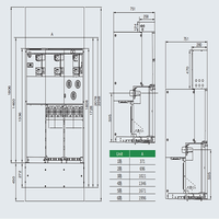 GOANEN SRM-12 630A 1250A Gabinete Inflable de Alta Tensión Totalmente Aislado SF6 RMU, Panel Eléctrico