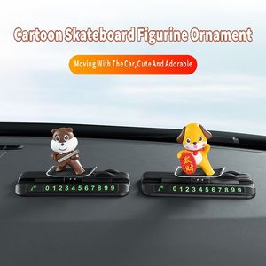 Kit d'accessoires de décoration intérieure de <span class=keywords><strong>voiture</strong></span> innovant en PVC, plaque d'immatriculation temporaire mobile, poupée - Product Image 4