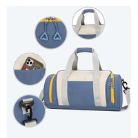 Sac de sport OEM grande capacité en tissu Oxford imperméable avec compartiment sec/humide et pochette pour bagage, léger pour l'entraînement, le sport et les voyages